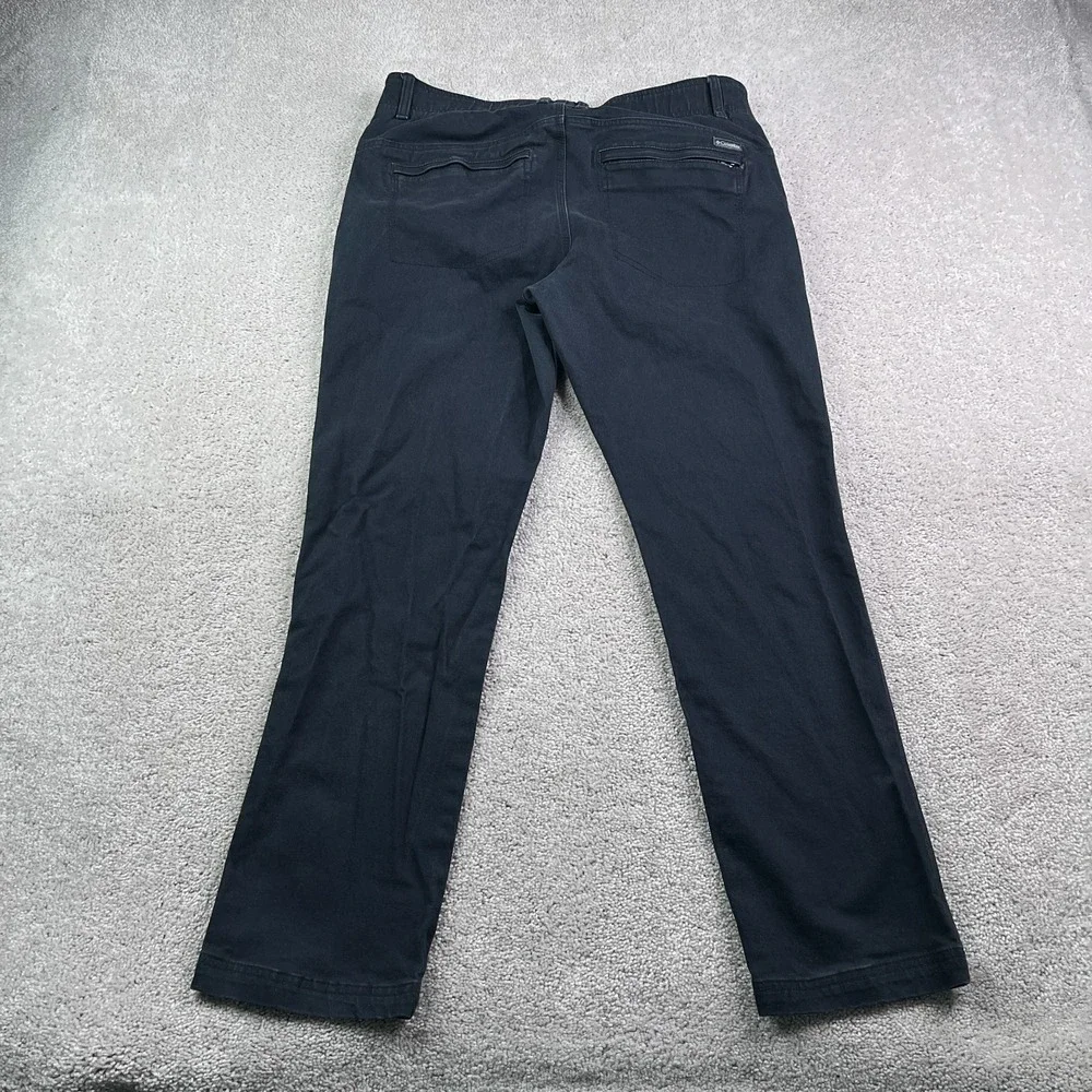 Columbia Pants Mens 34x30 Black Stretch Canvas 5-Pocket Utility Hiking Outdoors